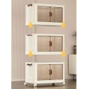 Ver imagem 3 de Armario Organizador 3 Andares Dobravel Empilhavel Porta Objetos Roupas Organizaçao Quarto Sala Escri