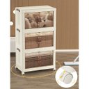 Ver imagem 6 de Armario Organizador 3 Andares Dobravel Empilhavel Porta Objetos Roupas Organizaçao Quarto Sala Escri