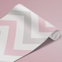 Ver imagem 3 de Papel de Parede Infantil - Chevron Rosa, Branco e Cinza Arte Destaque 1,50 Metros
