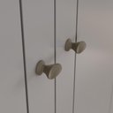 Ver imagem 4 de Quarto Casal com Guarda Roupa Comoda Mesas de Cabeceira Amy 7 Portas 12 Gavetas MDF-MDP Cinza