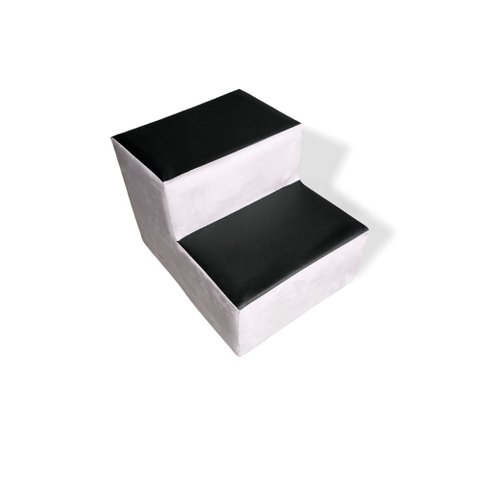 Escada com Degraus para Estética Veludo Bege - In9 Decor