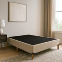 Ver imagem 1 de Base Cama Box Casal 39x138cm com 6 Pés Bege