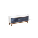Ver imagem 5 de Rack Kappesberg 3 Portas Branco/azul 136cm