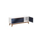 Ver imagem 3 de Rack Kappesberg 3 Portas Branco/azul 136cm