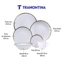Ver imagem 2 de Jogo de Jantar Canyon 24 Peças com Bowl Porcelana Decorada Tramontina