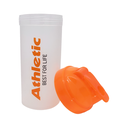 Ver imagem 3 de Coqueteleira Athletic 700 Ml Shaker Antivazamento Livre de Bpa com Marcação de Medidas Cor Laranja