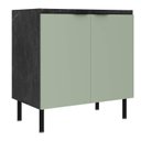 Ver imagem 2 de Armário Balcão de Cozinha 80cm 2 Portas S/tampo New York Móvel na Caixa
