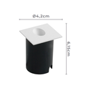Ver imagem 3 de Balizador Nordecor Fery Embutir Quadrado Led Bivolt Branco 3000k Luz Amarela 2013