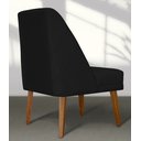 Ver imagem 4 de Kit 6 Cadeiras de Jantar Paris Suede Preto - Meular Decor