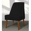 Ver imagem 3 de Kit 6 Cadeiras de Jantar Paris Suede Preto - Meular Decor