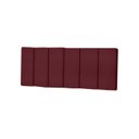 Ver imagem 1 de Cabeceira Elegante para Cama Box 200cm Vinho Suede