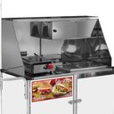 Ver imagem 2 de Carrinho 2 em 1 Cefaz Hot Dog e Lanche Luxo Branco com Rodas Pneumáticas e Guarda Sol Bl10p/gs
