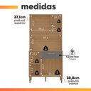 Ver imagem 5 de Armário de Cozinha Compacta 3 Portas 3 Nichos Yogi