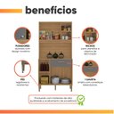 Ver imagem 6 de Armário de Cozinha Compacta 3 Portas 3 Nichos Yogi