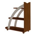 Ver imagem 1 de Mesa de Apoio Andes com 3 Prateleiras - Artely Cedro/OffWhite