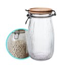 Ver imagem 2 de Pote Vidro Hermético Versalhes Tampa Bambu Trava Prime 1700ml - Lehaví