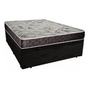 Ver imagem 2 de Cama Box Baú Casal Confort Suede Marrom Com Colchão Casal Confort Molas Ensacada 65x138x188