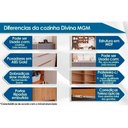 Ver imagem 5 de Módulo Cozinha Mgm Divina Balcão C- 3 Portas e 2 Gavetas S-tampo 120cm Freijo-off White-mgm