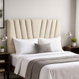 Cabeceira Cama Box King 195 Cm Lizza em Veludo com Frame:bege - 1