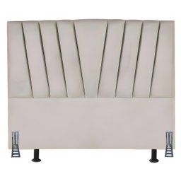 Cabeceira Cama Box King 195 Cm Lizza em Veludo com Frame:bege - 2