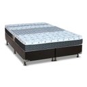 Ver imagem 1 de Cama Box Queen: Colchão Molas Bonnel Castor Class + Base CRC Suede Black(158x198)