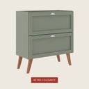Ver imagem 3 de Gabinete para Banheiro 80cm Retro Mdf Verde Milano - On Móveis