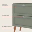 Ver imagem 5 de Gabinete para Banheiro 80cm Retro Mdf Verde Milano - On Móveis