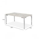 Ver imagem 4 de Conjunto Mesa Inovare Cromado Rt 1,60x0,90 Mdp e Cadeira Nobre Junco Cromado