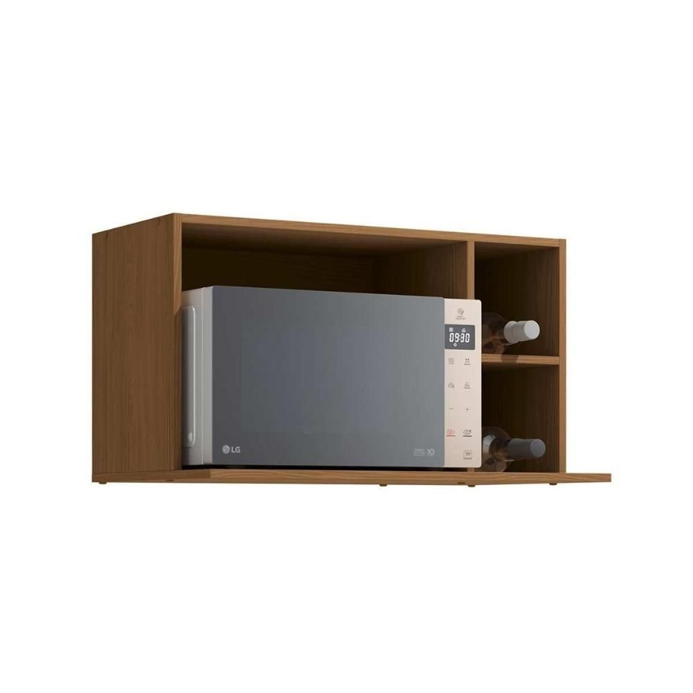 Nicho P/ Cozinha Suporte P/ Microondas Vibra T655 80x43cm Canela