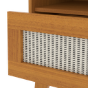Ver imagem 4 de Mesa de Cabeceira Rattan Pés em Mdf 25mm com 1 Gaveta Retrô