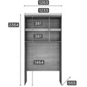 Ver imagem 5 de Armário Ponte Modulado Aéreo Solteiro Rizon c/ 3 Portas cor Freijó Cumaru - Novo Horizonte