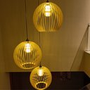 Ver imagem 3 de Lustre Pendente para Sala Pé Direito Duplo Trio Ball P7 - Marfim