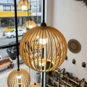 Ver imagem 2 de Lustre Pendente para Sala Pé Direito Duplo Trio Ball P7 - Marfim