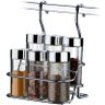Porta Condimentos De Varão 6 Peças Em Vidro 90ml Para Barra - 1