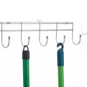 Ver imagem 3 de Suporte De Parede Multiuso Vassouras Utensílios Aço Cromado