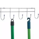 Ver imagem 1 de Suporte De Parede Multiuso Vassouras Utensílios Aço Cromado