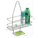 Ver imagem 3 de Suporte Porta Shampoo Sabonete Encaixe No Registro Banheiro