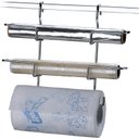 Ver imagem 1 de Suporte Triplo Rolos Papel Toalha Filme Alumínio para Barra