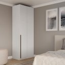 Ver imagem 2 de Guarda Roupa de Canto Reto Modular Altezza Trend Belmax Branco:branco