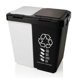 Lixeira Dupla Duo Seletiva Tampas Independentes 20 Litros - 3