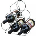 Ver imagem 1 de Adega Para 6 Garrafas De Vinho Garrafeiro Em Aço Triangular