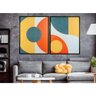 Quadro Decorativo 2pç 124x94 Cod. 6293 - Smarter Moveis - 1