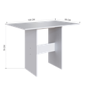 Ver imagem 3 de CONJUNTO DE SALA DE JANTAR PREDILLETA KARLA 1,10 C/4 CADEIRAS BRANCA