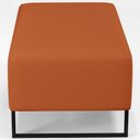 Ver imagem 6 de Puff Decorativo Para Sala de Estar Cléo W01 Base de Ferro 90cm Tecido Terracota - Lyam Decor