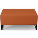 Ver imagem 5 de Puff Decorativo Para Sala de Estar Cléo W01 Base de Ferro 90cm Tecido Terracota - Lyam Decor