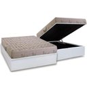 Ver imagem 1 de Cama Box Baú Casal: Colchão Espuma D33 Herval Cannes + Base CRC Courano White(138x188)