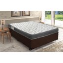 Ver imagem 7 de Cama Box Baú Casal + Colchão Ortobom Iso 100 Espuma D33 138x188x60 Cor:marrom