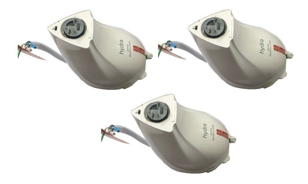 Kit 3 Módulo Original Ducha Optima Star 220v Turbo Hydra - Polido - Branco - 1