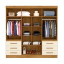 Ver imagem 2 de Guarda Roupa Casal Roma - Mopar Freijó com Off White
