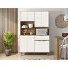 Kit Cozinha Compacta 8 Portas MDF 15006 Laila Carvalho Off White PLN - 6